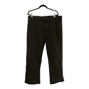 Ann Taylor Straight High Rise Jeans 16 Black